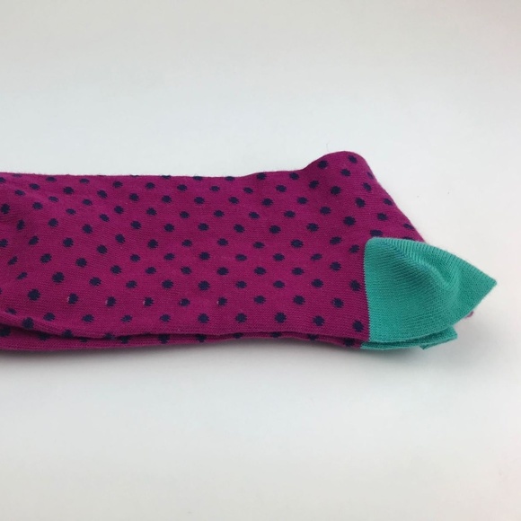 Robert Talbott Fushia Designer Socks Dots - Picture 2 of 3